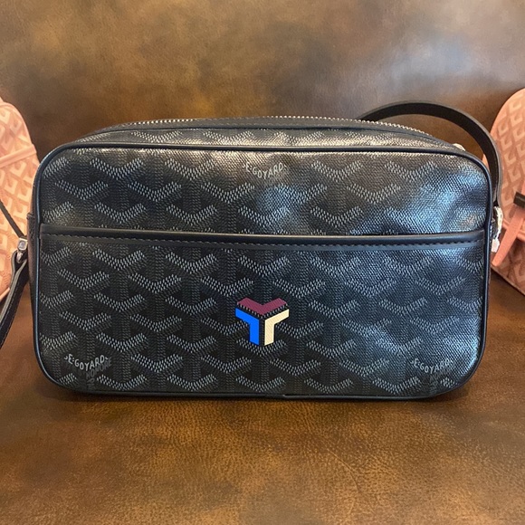 RARE GOYARD CAP VERT JET BLACK LIMITED EDITION WITH RED INTERIOR - Picture 12 of 17